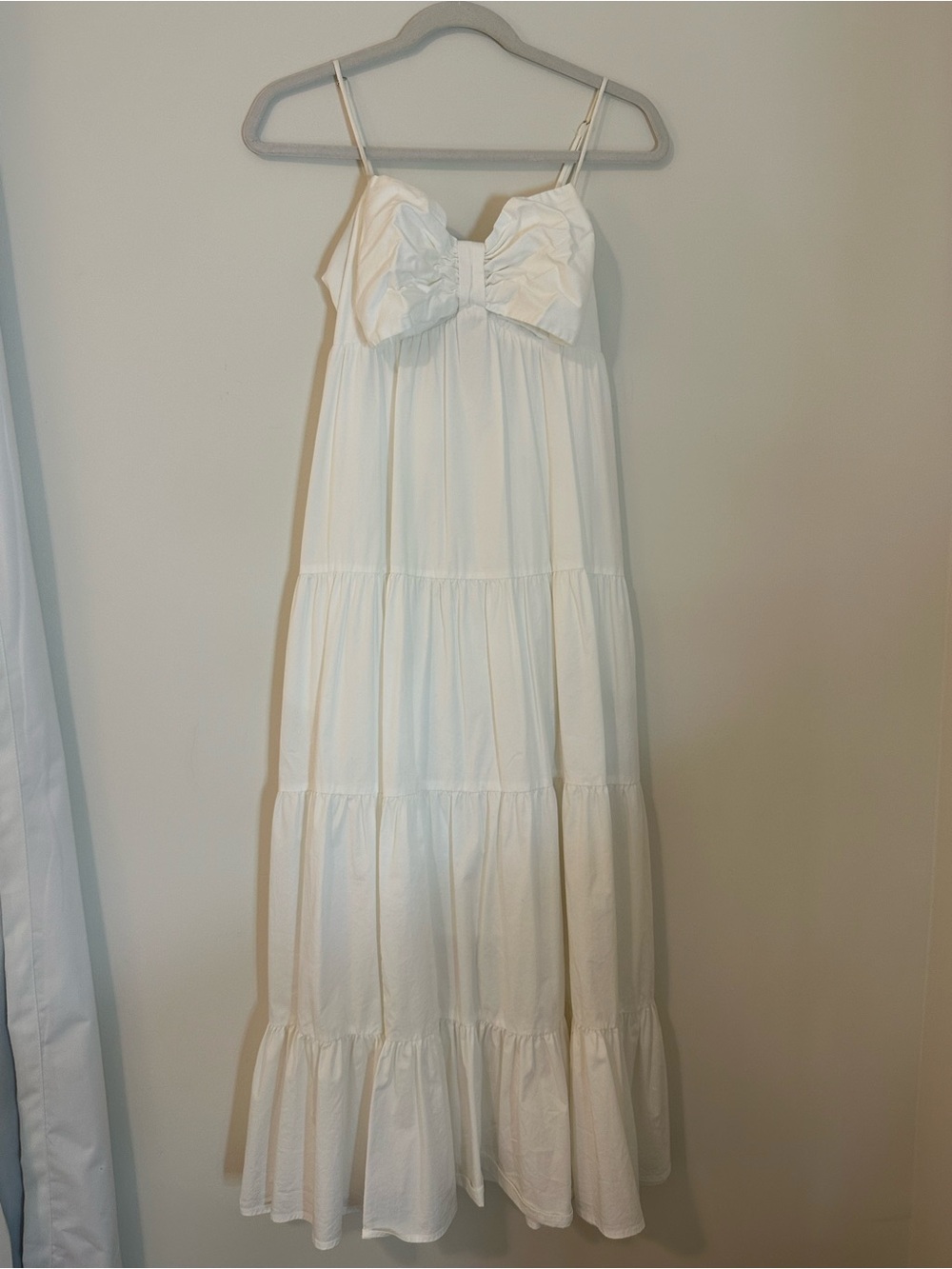 White Maxi Sundress with Bow